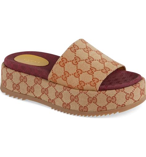 gucci womens slides shoes|gucci slides nordstrom.